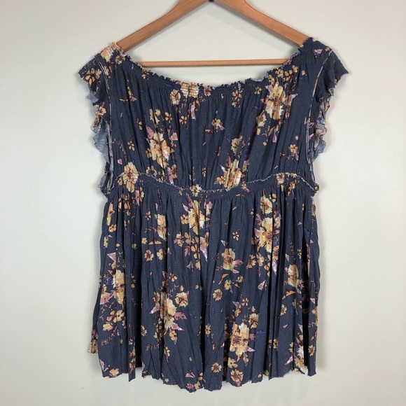 We the Free Floral Off the Shoulder Knit Top - Picture 8 of 8